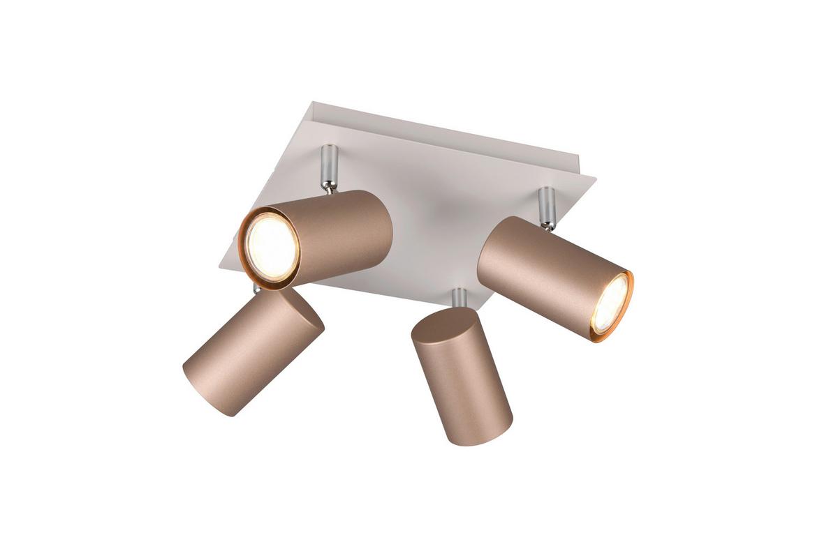 Strahler 802430465 marley - Braun/Grau, KONVENTIONELL, Metall (24/24/15cm) - Trio Leuchten