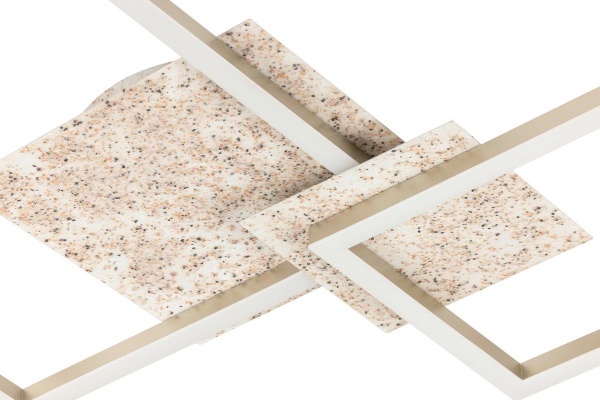 LED-Deckenleuchte, 4000k Cristiano - Champagner, Basics, Kunststoff/Metall (70/47/6,8cm)