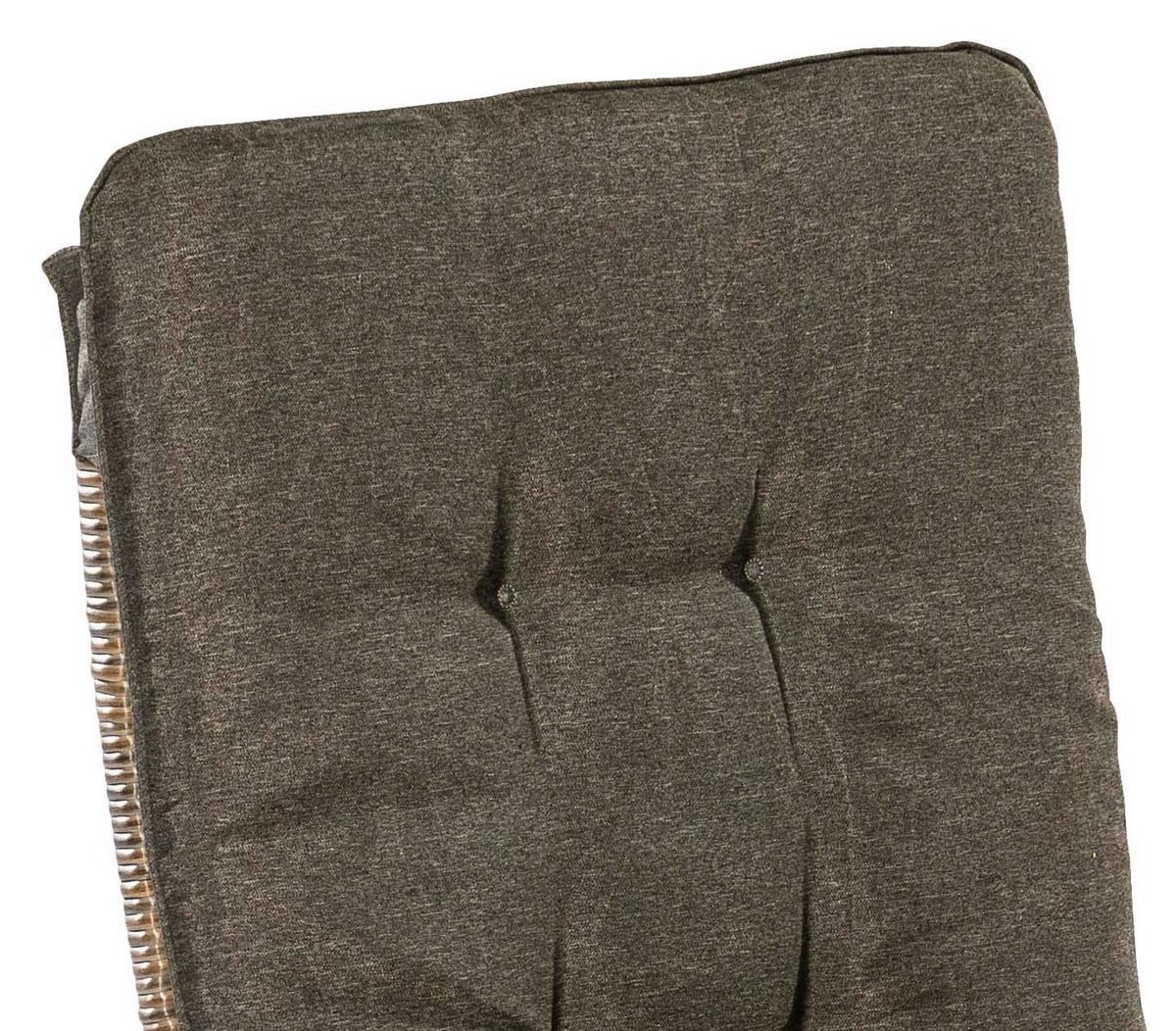 Gartensessel 2er-Set Atrani Metall/Kunststoff/Textil - Beige/Braun, KONVENTIONELL, Kunststoff/Textil (63/65/108cm) - Gardenson
