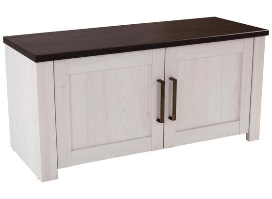 Lavica Provence - biela/farby wenge, Moderný, kompozitné drevo (116/49/42cm) - James Wood Lavica Provence - biela/farby wenge, Moderný, kompozitné drevo (116/49/42cm) - James Wood