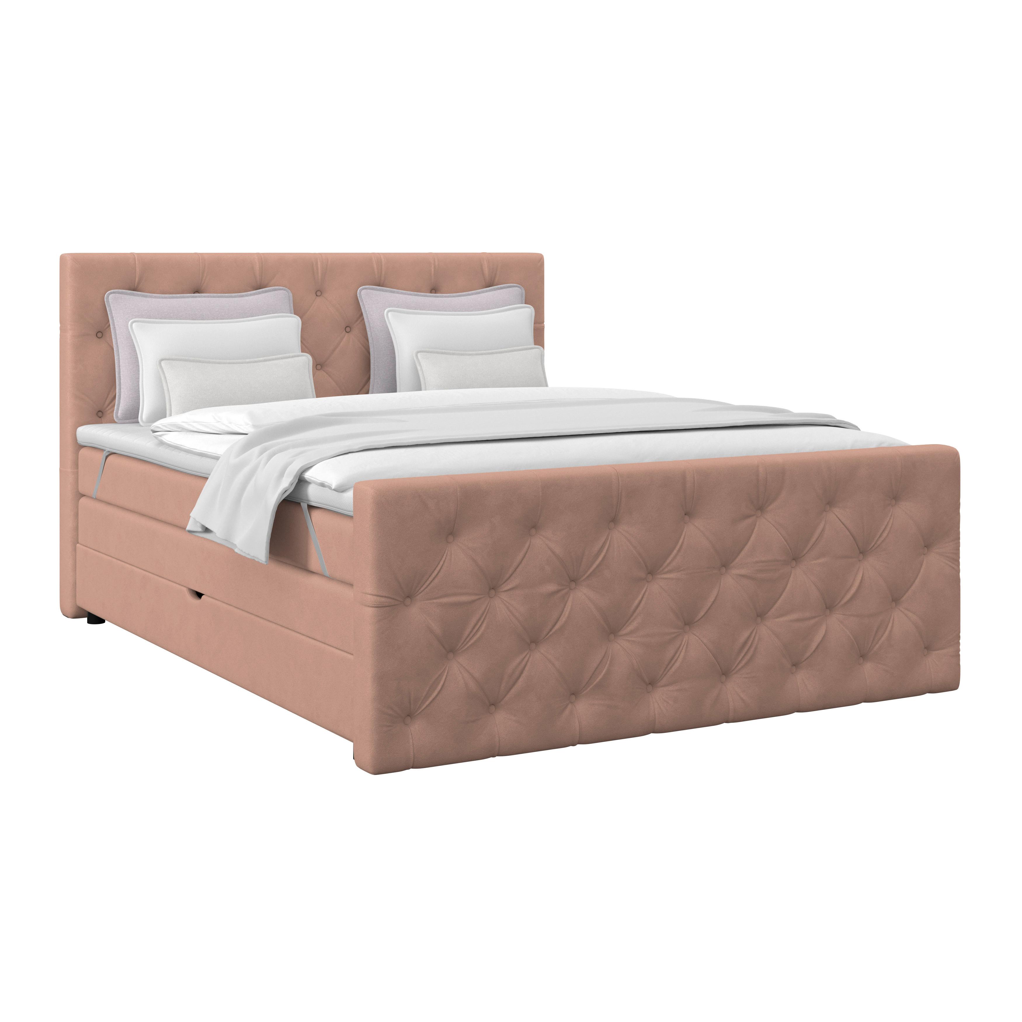 Boxspringbett Elio Altrosa 160x200 cm H4