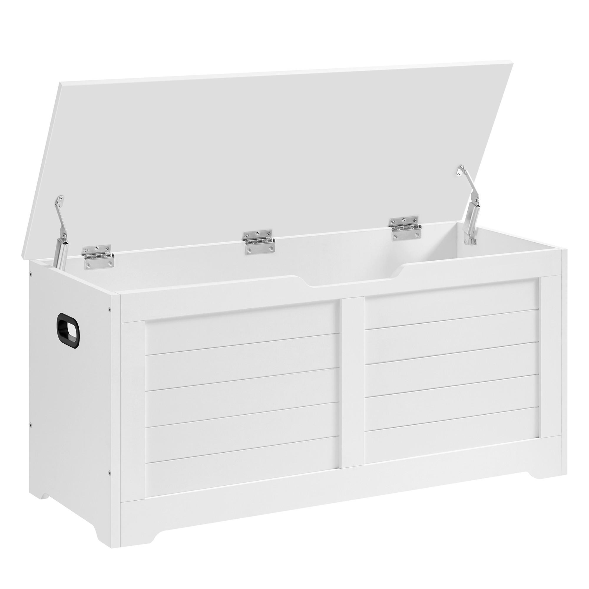 Truhla bílá - bílá, Trend, kompozitní dřevo (100/46/40cm) - Boxxx