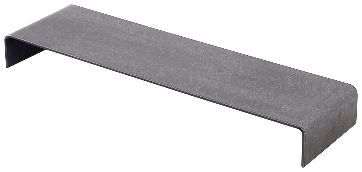 TV-Aufsatz Hagen 2 Glas BxHxT 90x11x25 cm Max. 30 Kg - Grau, MODERN, Glas (90/11/25cm)