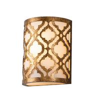 WANDLEUCHTE GN-ARABELLA1 - Goldfarben, LIFESTYLE, Metall (20.3/25.4cm) - Elstead Lighting