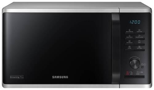 Mikrowelle Schwarz/silberfarben 1250w - Silberfarben/Schwarz, Basics, Keramik/Kunststoff (49/27,5/39cm) - Samsung