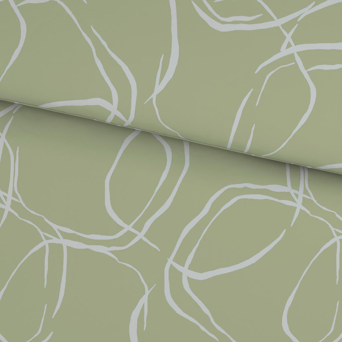 Bettwäsche Stones - Grün, MODERN, Textil - Luca Bessoni