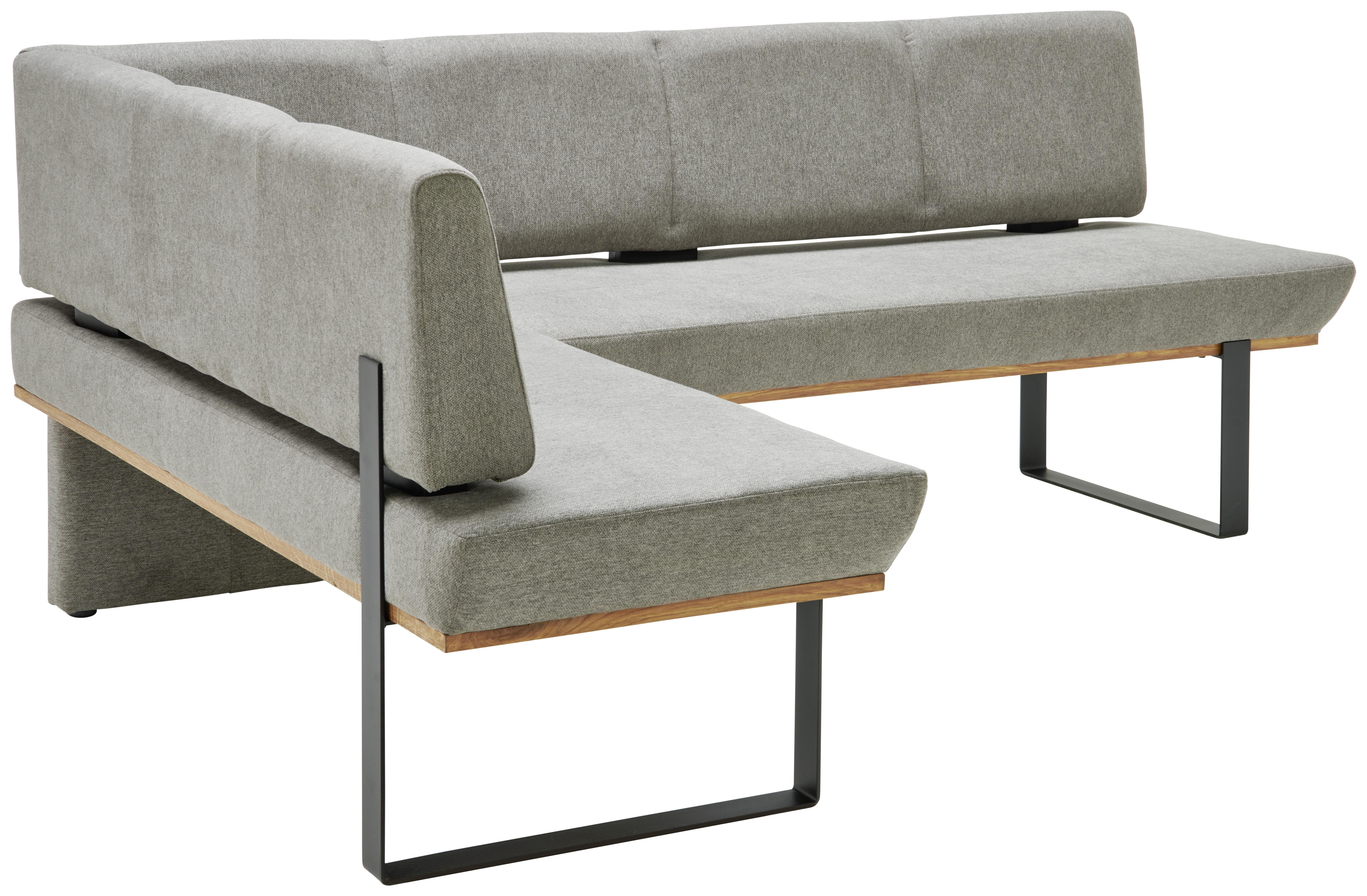 moderne Eckbank in Granitgrau