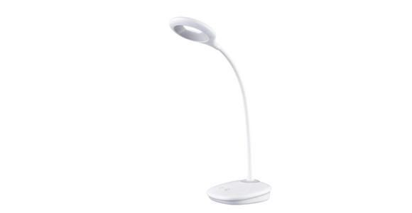 LED-Tischlampe Lijan dimmbar Weiß Flexarm, Touch - Weiß, MODERN, Kunststoff (43,5/11/12cm) - Luca Bessoni
