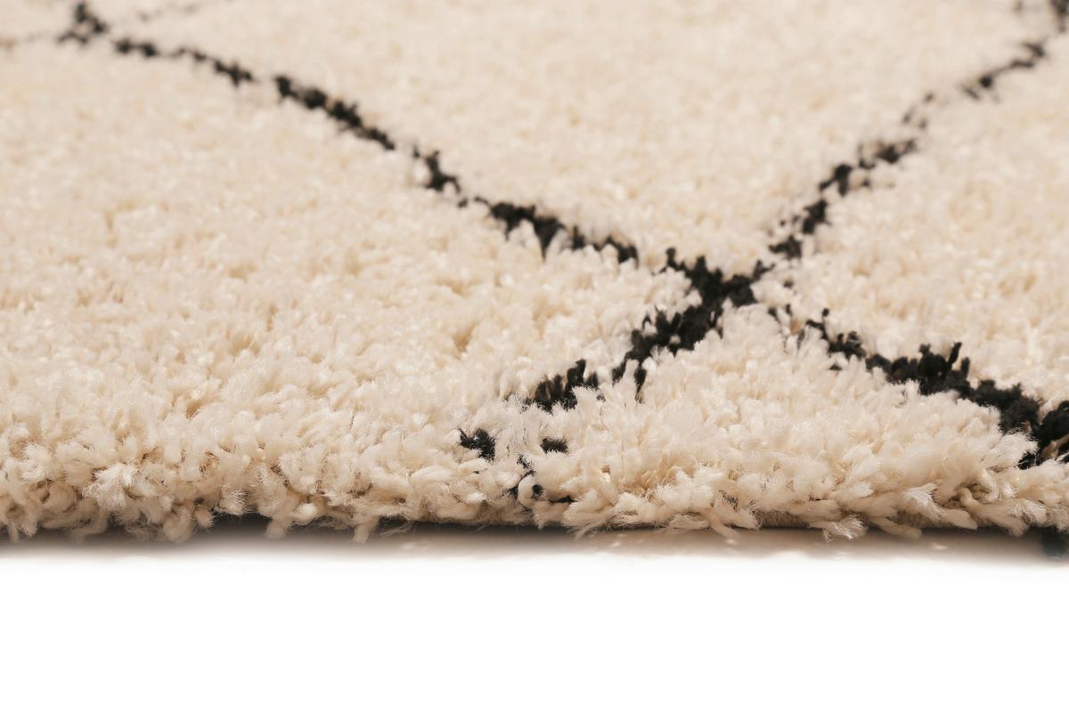 Hochflorteppich Studio One - Beige, Design, Textil (133/200cm) - WECON HOME
