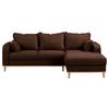 Ecksofa Beata Braun S: 230x150 cm - Wengefarben/Braun, Design, Textil (230/150cm) - Livetastic