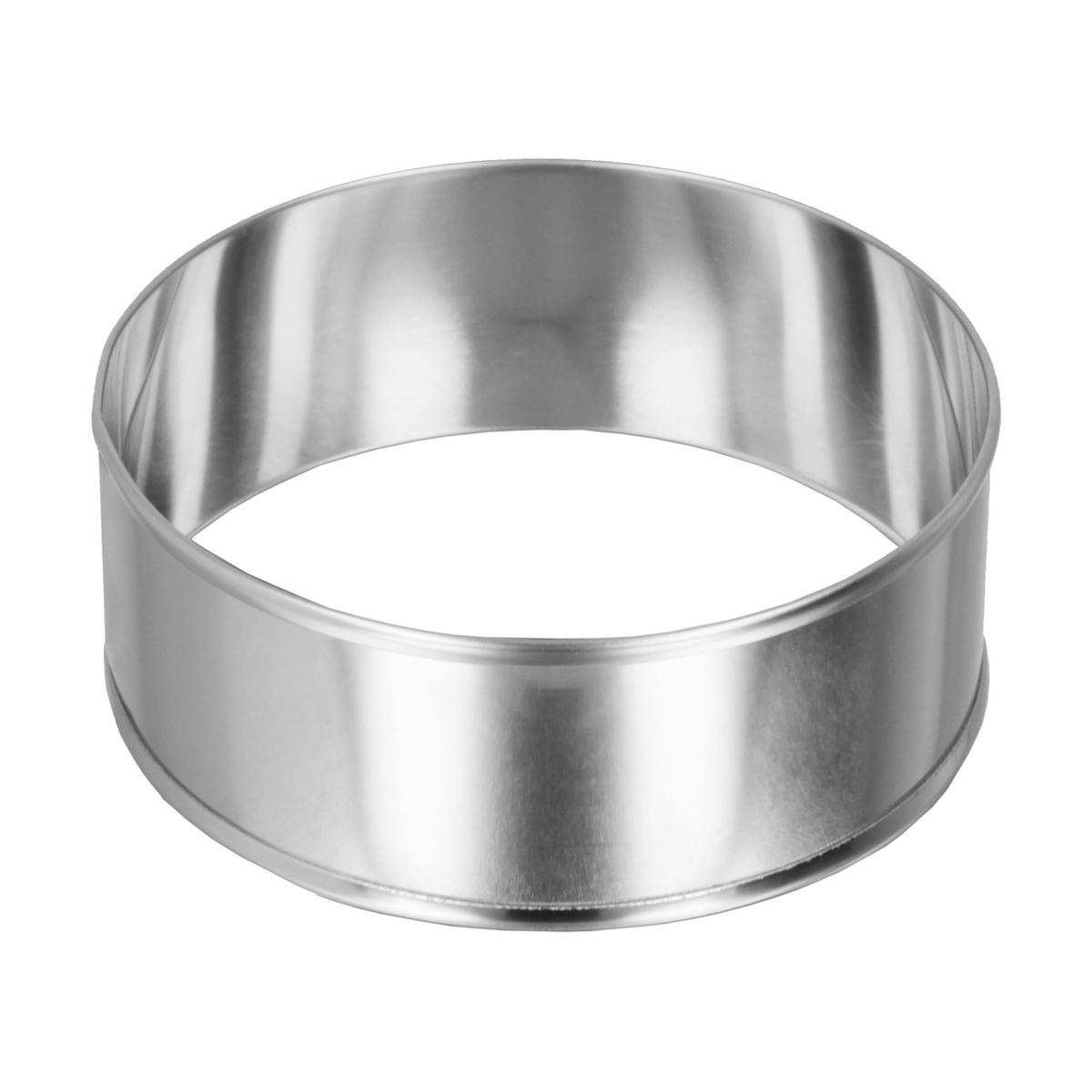 Dessertring Marc Ø 8,5 Cm Edelstahl, 2 Stk. - Edelstahlfarben, Basics, Metall (8,5/3cm) - Metaltex