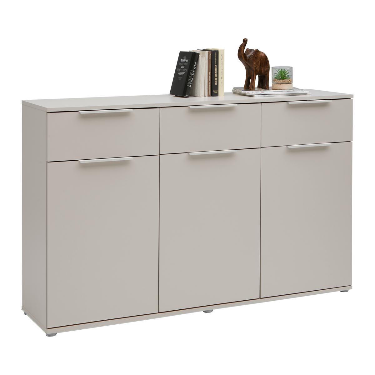 ŠIROKÁ KOMODA DUNE 1 - kašmírová, Modern, kov/kompozitné drevo (150/95/38cm) - Mömax