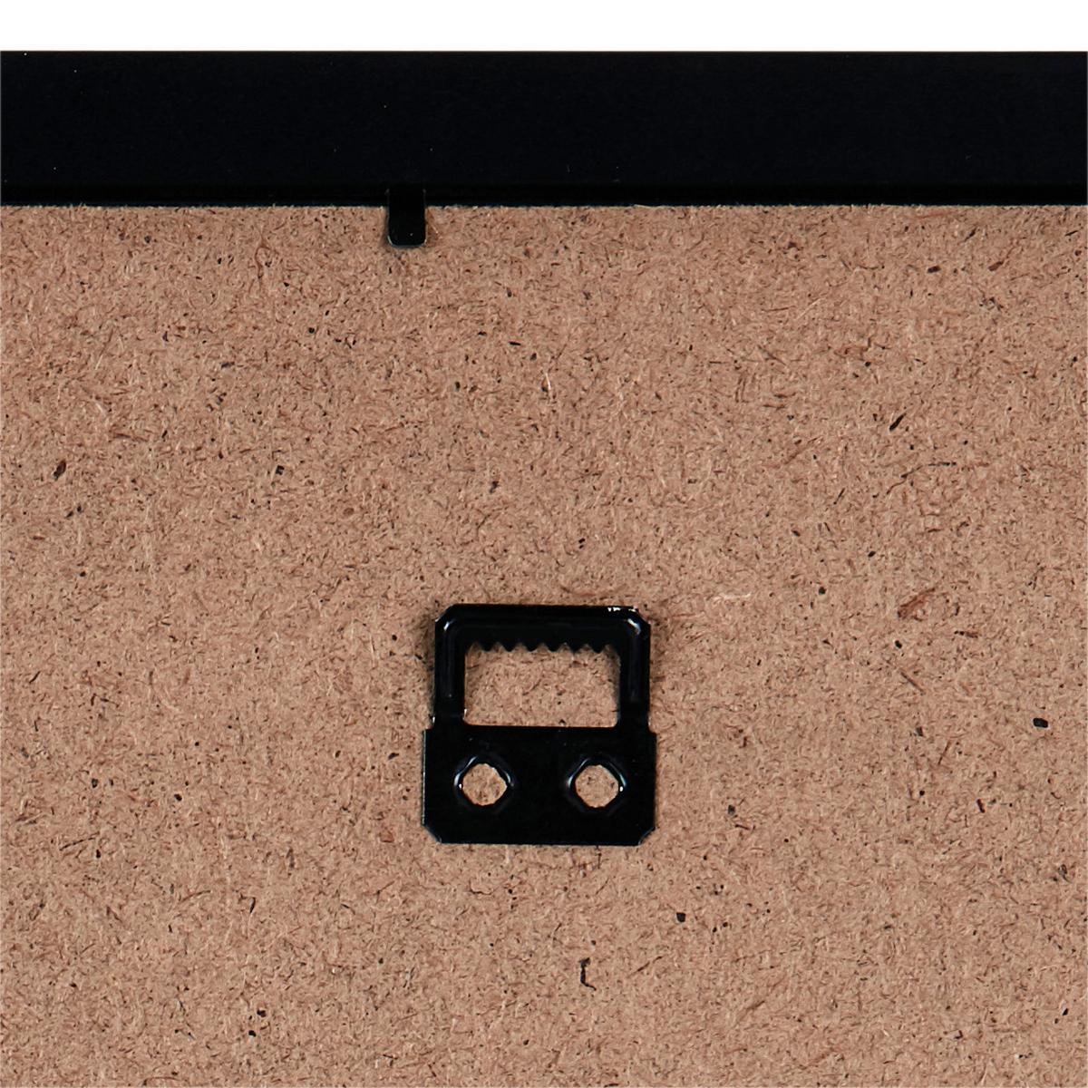 Bilderrahmen 50x70 cm Caralina Dekor Schwarz, 53,3x73,3 cm - Schwarz, Basics, Glas/Holz (53,3/73,3/1,5cm) - Luca Bessoni