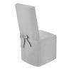 Stuhlhusse Anna Baumwolle Silberfarben Lbh: 50x48x110 Cm - Silberfarben, KONVENTIONELL, Textil - Ondega