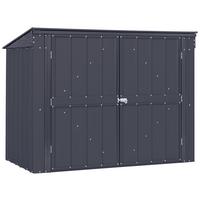 Mülltonnenbox 174x131x101 Cm Absperrbar, Pultdach - Anthrazit, Basics, Metall (174/131/101cm)