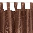 Vorhang mit Schlaufen und Band Linda 140x255 cm Braun - Braun, KONVENTIONELL, Textil (140/255cm) - Ondega