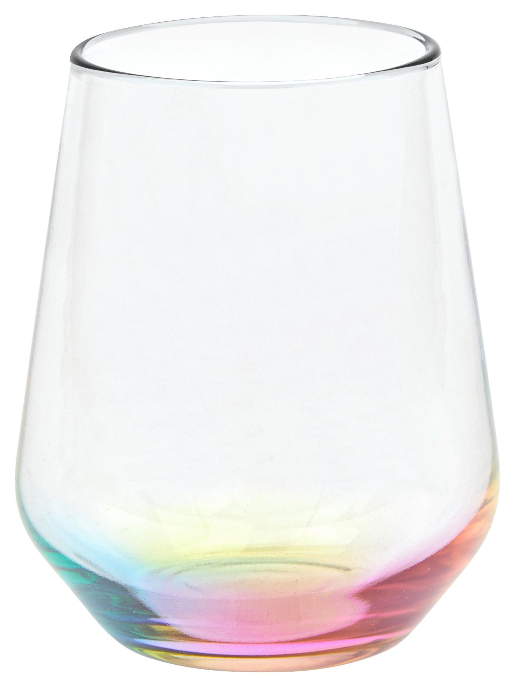 Pohár Rainbow - színes, Trend, Üveg (6,8/11cm) - James Wood