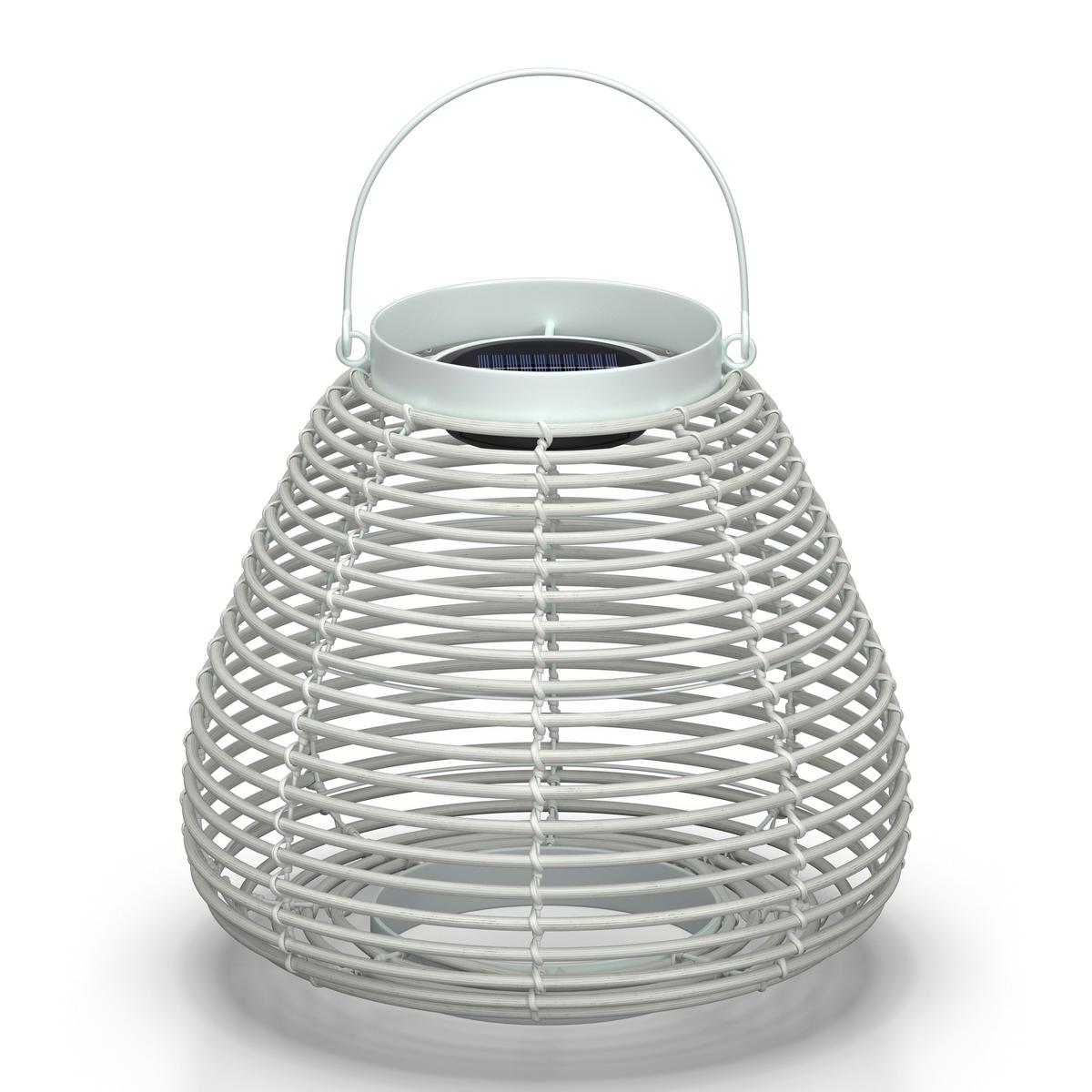 VONKAJŠIE SVIETIDLO ANINA - biela, Modern, kov/plast (31/29/31cm) - Bessagi Garden