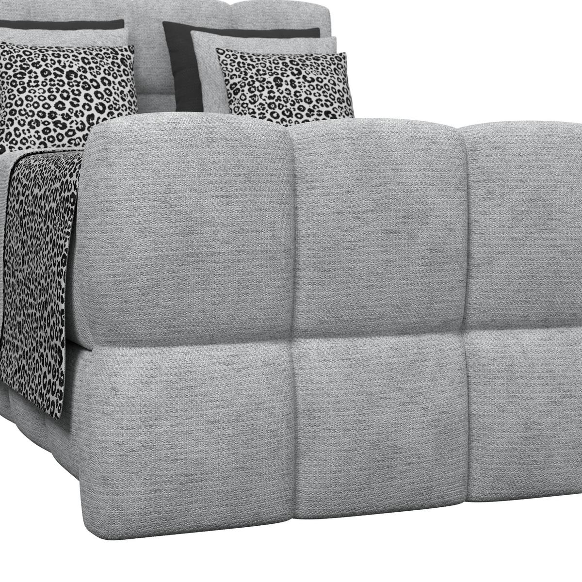Boxspringbett Brisbane inkl. Bettkasten 140x200 - Schwarz/Grau, Trend, Holz/Holzwerkstoff (140/200cm) - Sembella