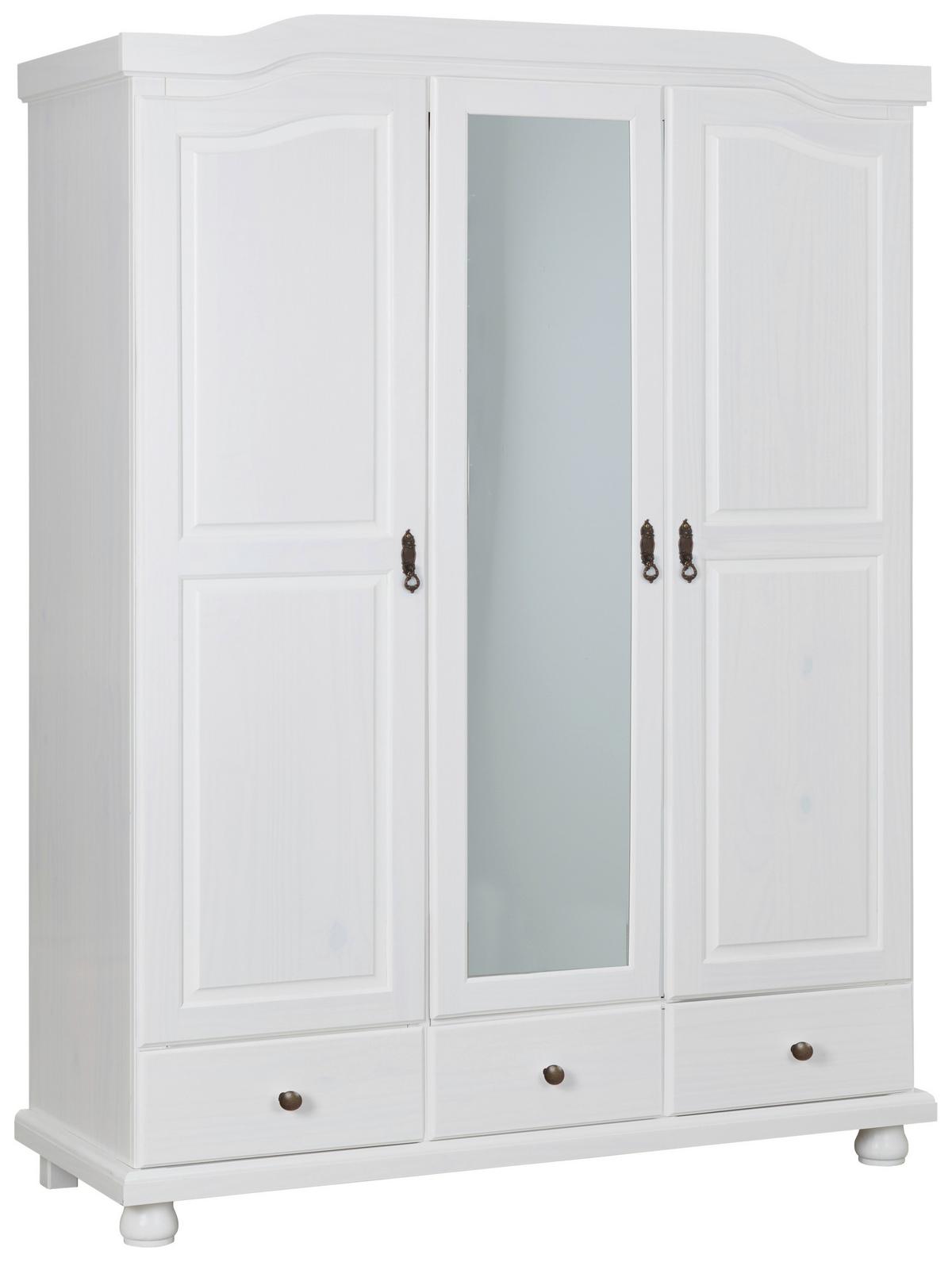 Šatní skříň KAPPL šířka 150cm - bílá, Konvenční, dřevo (150/198/56cm) - MID.YOU