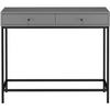 Konsole Celine Grau 90 cm - Schwarz/Grau, Design, Holzwerkstoff (90/76/35cm) - MID.YOU
