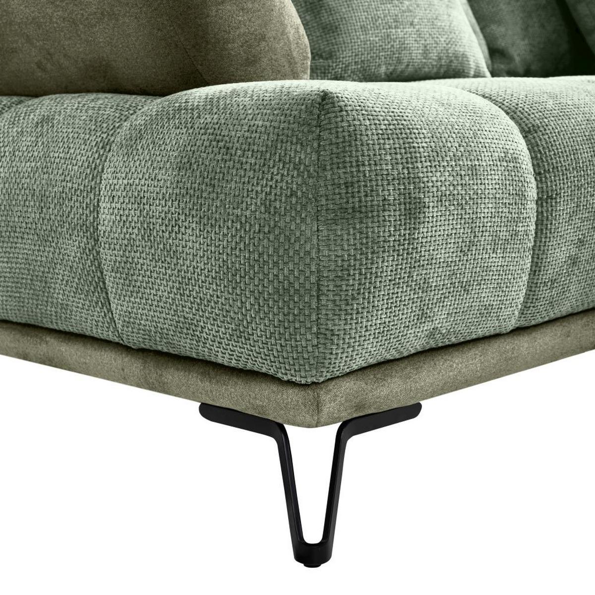 LARGO, pravá, zelená, potřeba šířky dveří 90 cm - černá/zelená, Moderní, kov/textil (262/184cm)