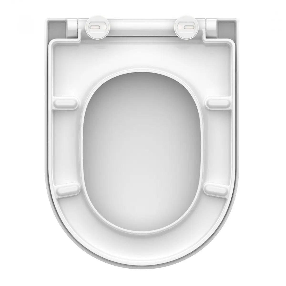 Wc-sitz Weiß Mit Absenkautomatik B: 34,5 Cm - Weiß, KONVENTIONELL, Kunststoff (34,5/5,5/45,5cm)