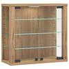 Vitrine Vitrosa Honigeiche Dekor B: 43 Cm - Honigeiche, Design, Glas/Holzwerkstoff (43/40/18cm) - MID.YOU