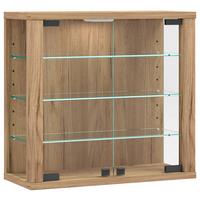 Vitrine Vitrosa Honigeiche Dekor B: 43 cm - Honigeiche, Design, Glas/Holzwerkstoff (43/40/18cm) - MID.YOU