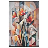 Leinwandbild Origami Multicolor ca. 82x122cm - viacfarebná/čierna, Modern, drevo/textil (82/122/4cm) - Mömax
