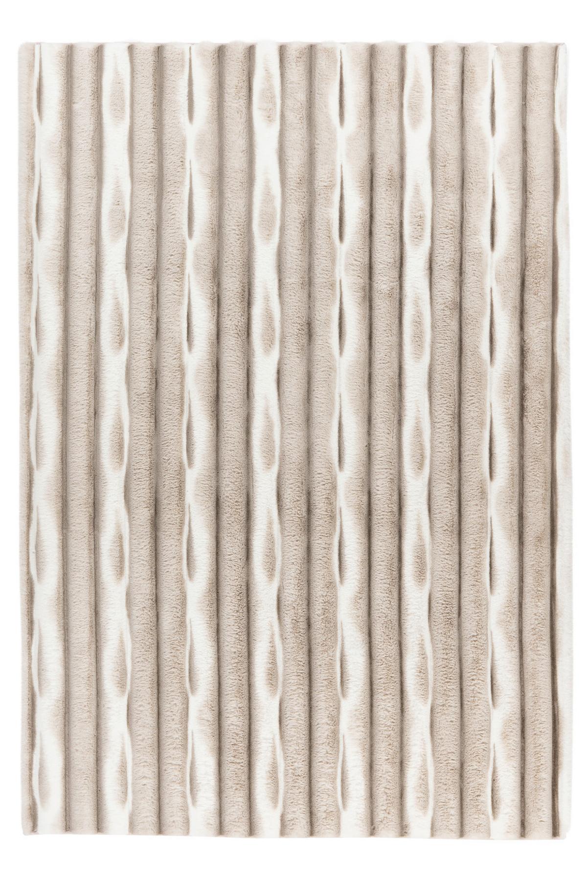 Fellteppich My Waves 305 - Taupe, Basics, Textil (40/60cm) - Obsession