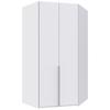Eckkleiderschrank New York Weiß B: 120 cm - Weiß, MODERN, Holzwerkstoff (120/236/120cm) - MID.YOU