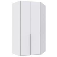 Eckkleiderschrank New York Weiß B: 120 cm - Weiß, MODERN, Holzwerkstoff (120/236/120cm) - MID.YOU
