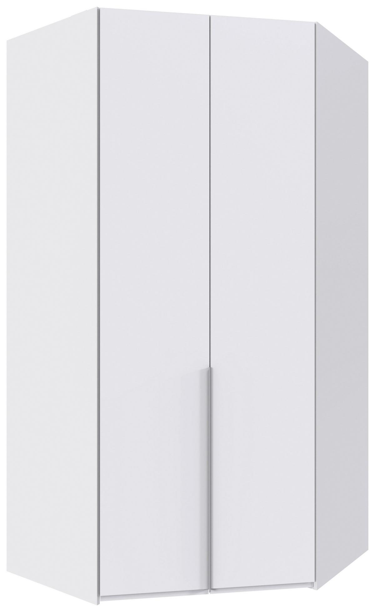 Eckkleiderschrank New York Weiß B: 120 cm - Weiß, MODERN, Holzwerkstoff (120/236/120cm) - MID.YOU