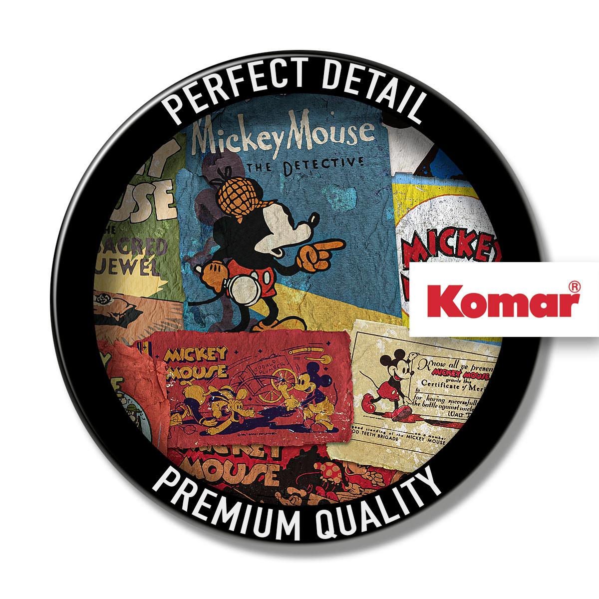 Vliestapete Mickey Billboard - Multicolor, Basics (120/200cm) - Komar