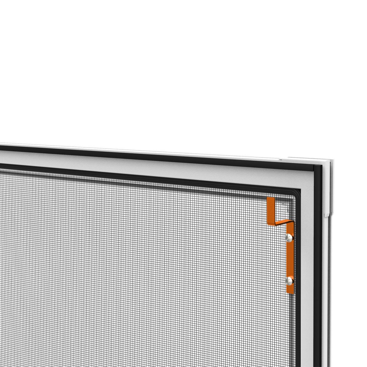 Fliegengitter Fenster 120x220 cm Weiß - Weiß, Basics, Metall (120/220cm)