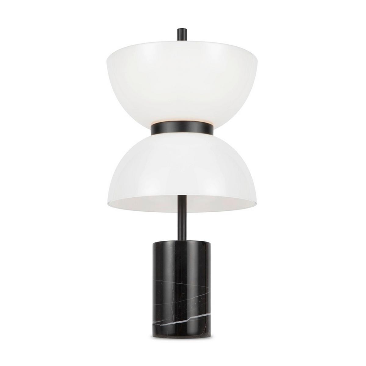 Tischleuchte Kyoto - Schwarz, MODERN, Stein/Metall (22/46cm) - MAYTONI