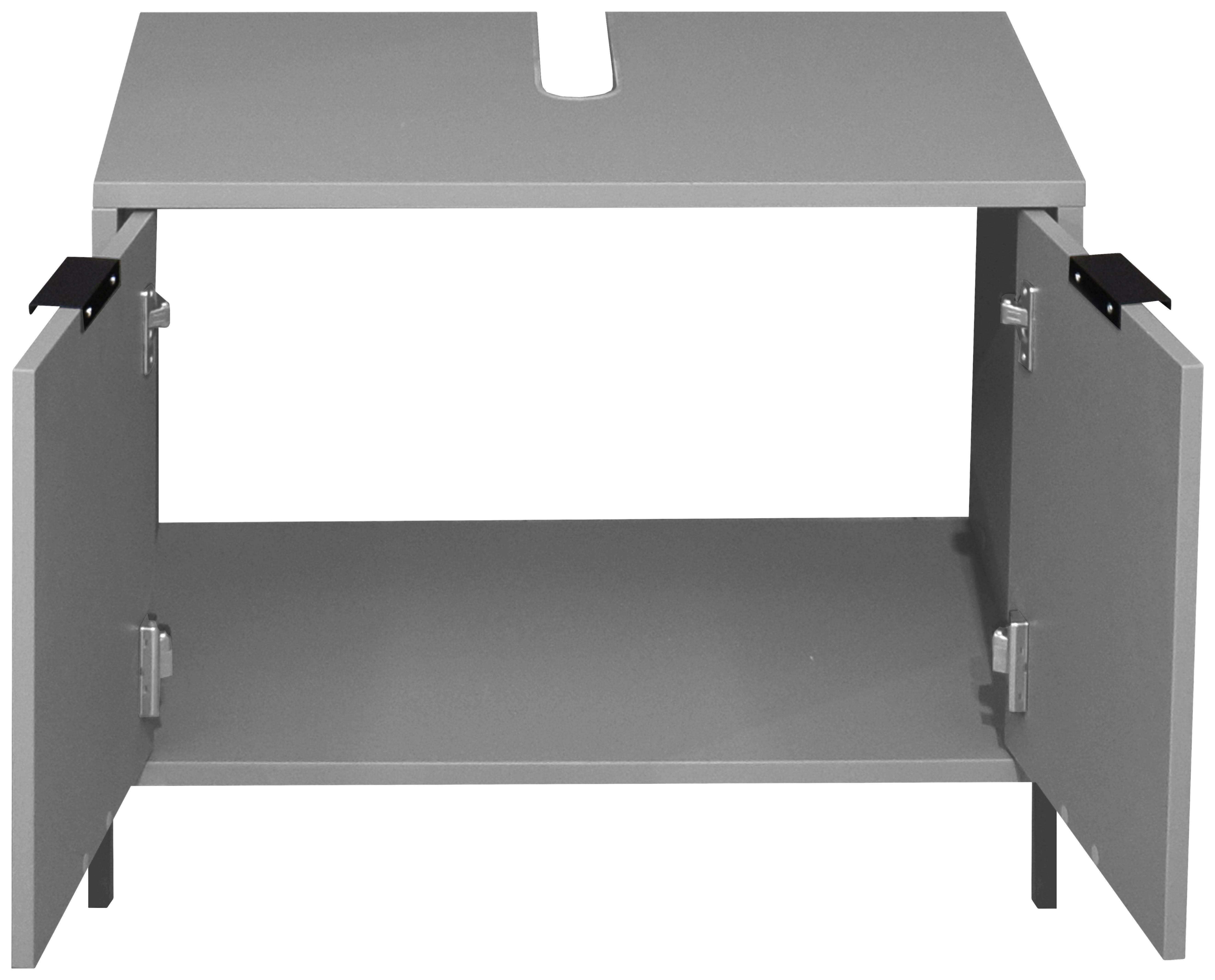 Waschbeckenunterschrank Bonnie Grau, B: 71 cm - Grau, MODERN, Holzwerkstoff (71/58/45cm) - Livetastic