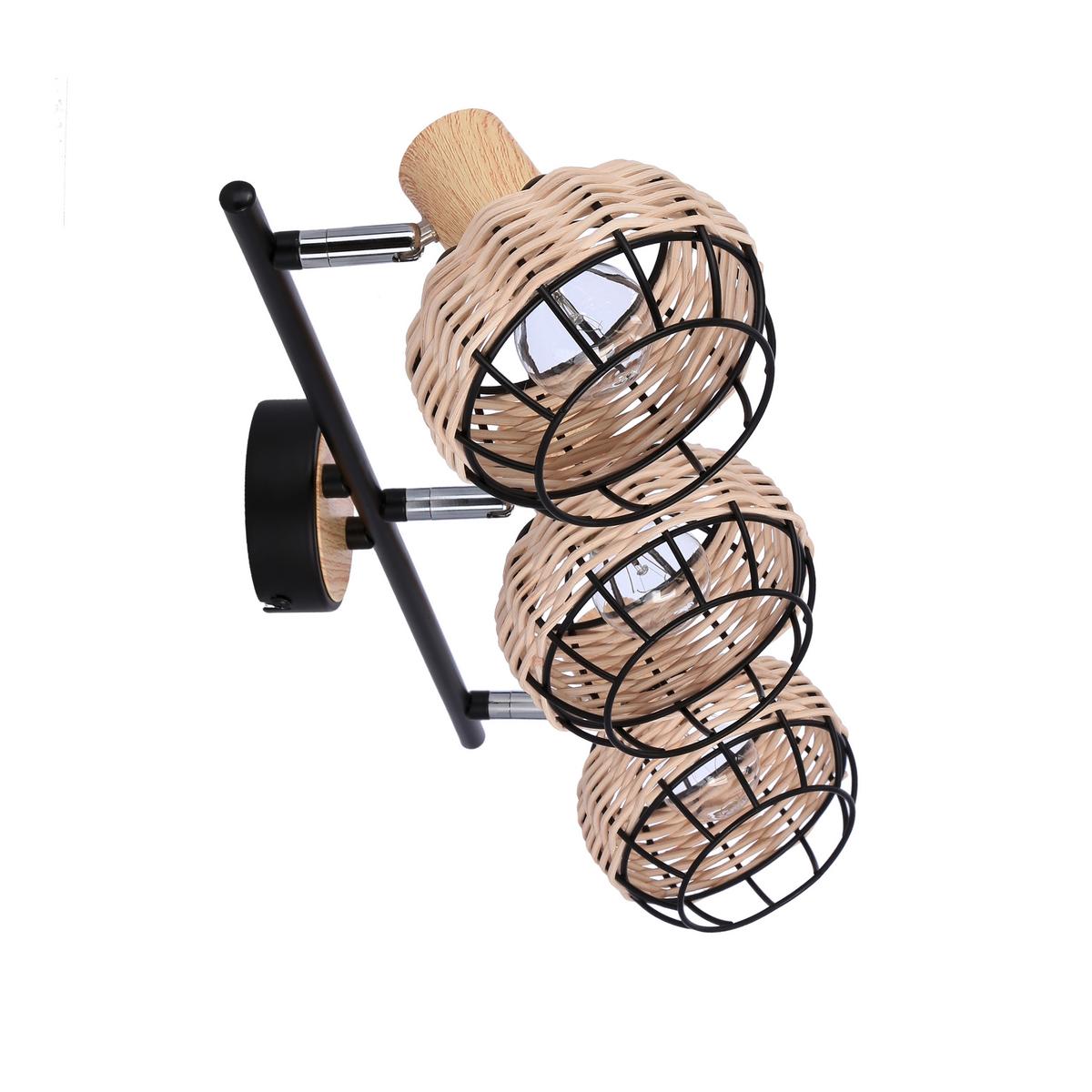 Strahler 93-12227 Tajga - Schwarz, Natur, Holz/Metall (64/12/18cm)