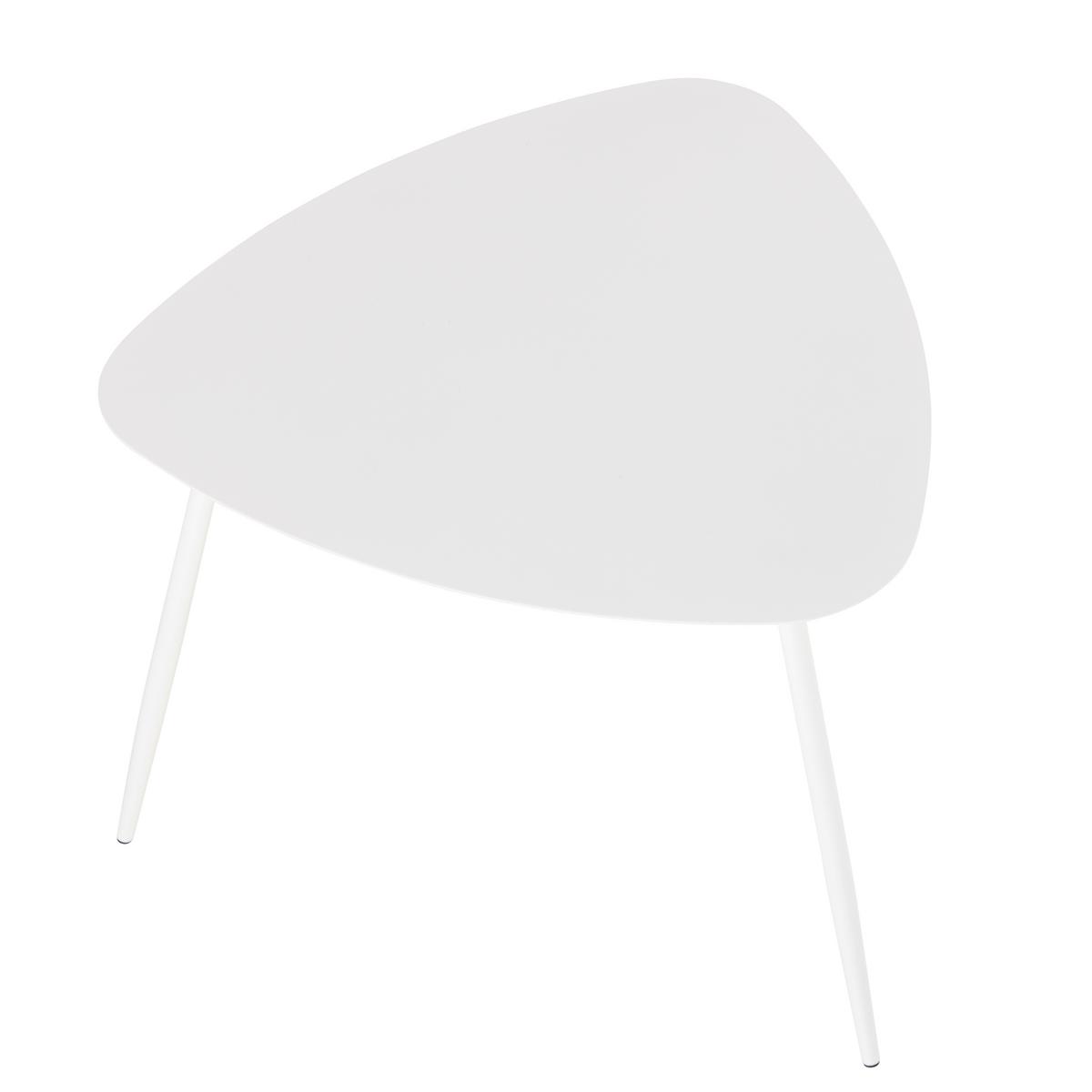 KONFERENČNÍ STOLEK FINE BÍLÁ - bílá, Moderní, kov (56/45,5/57,5cm) - Mömax