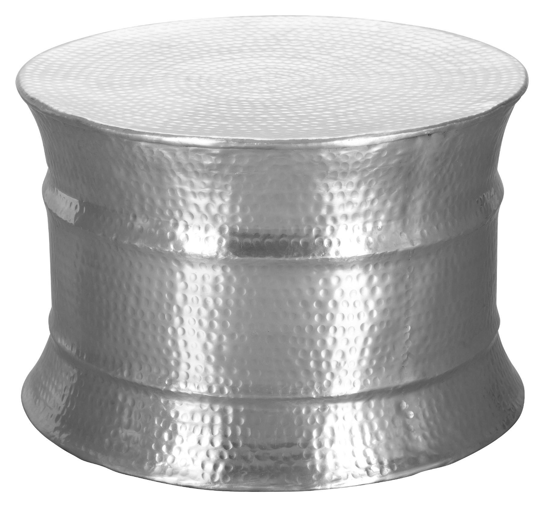 Couchtisch Orientalisch Karam, Silberfarben - Silberfarben, LIFESTYLE, Metall (62/62/41cm) - MID.YOU