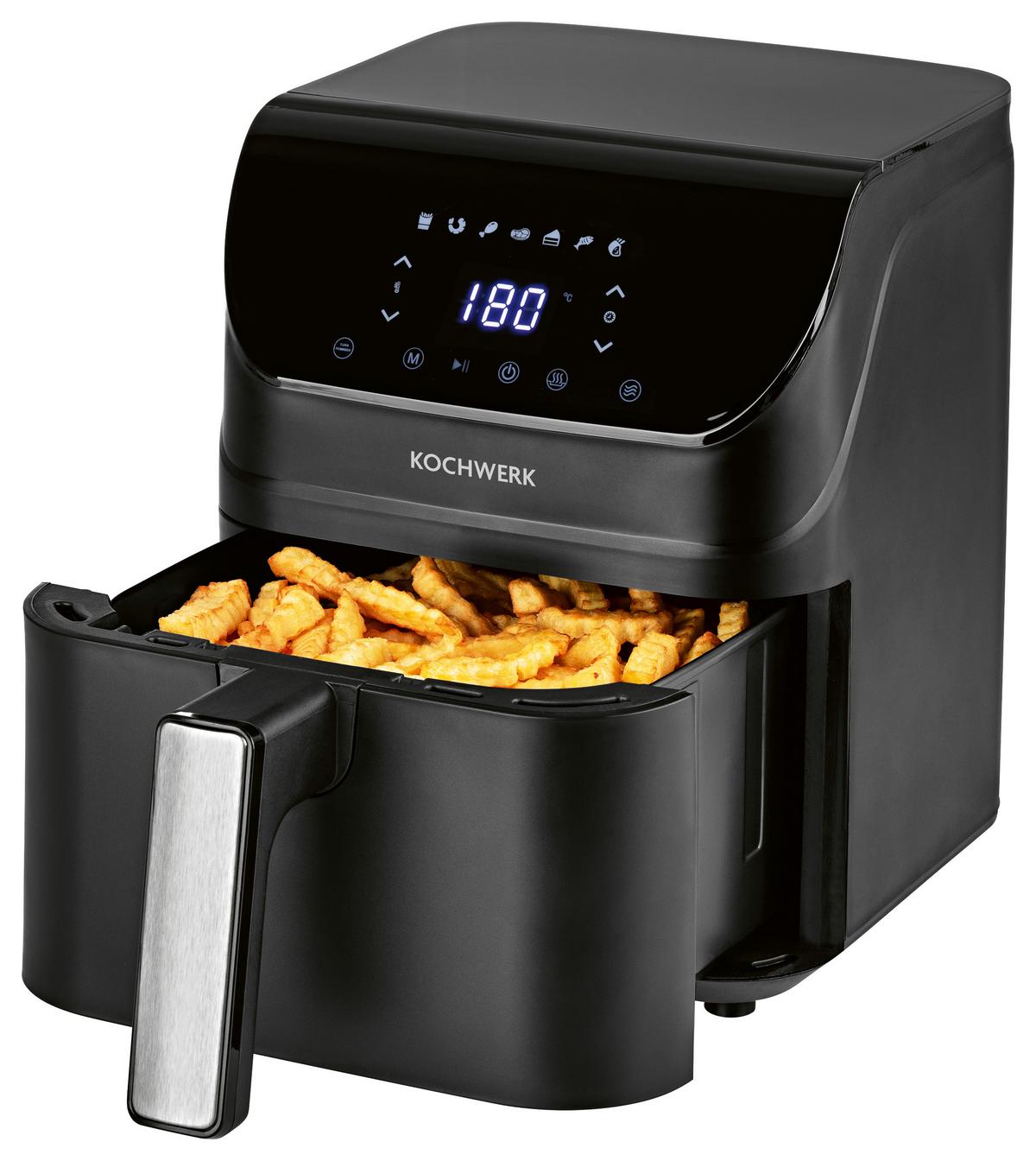 Heißluftfritteuse Rachs Kochwerk - Schwarz, Basics, Kunststoff/Metall (34/25/29,8cm)