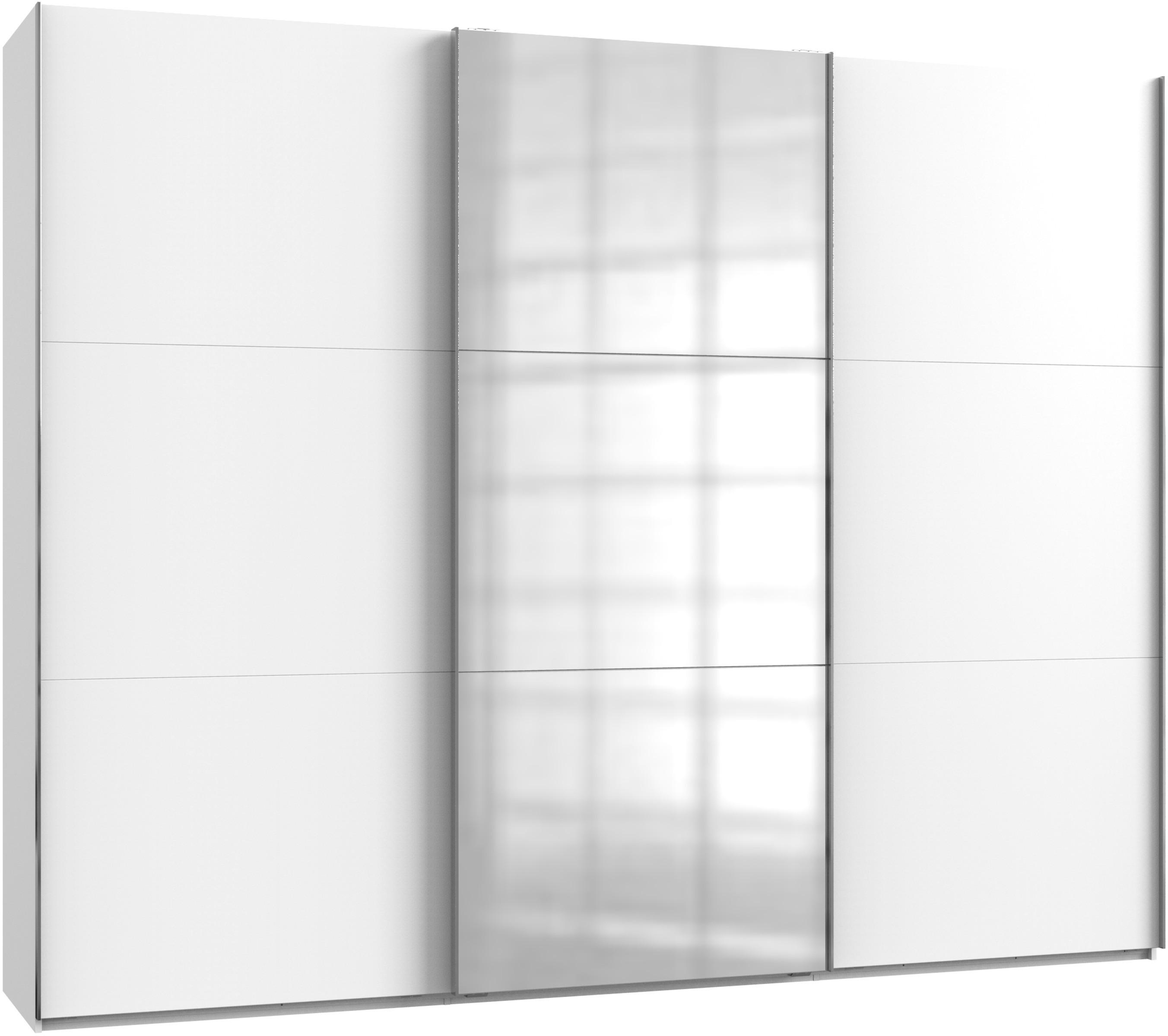Schwebetürenschrank 300cm Level, Weiß