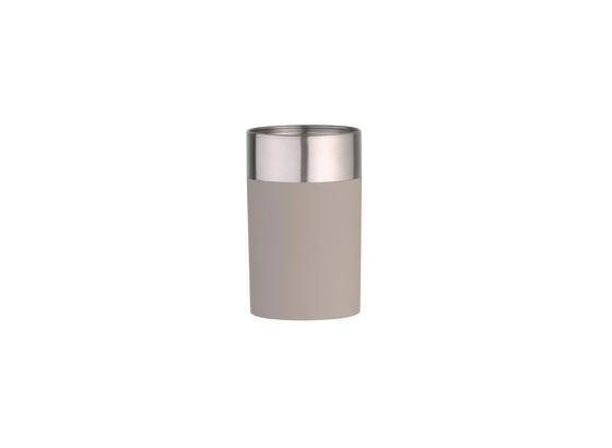 Zahnputzbecher Lena - Taupe, MODERN, Kunststoff/Metall (7/11cm) Zahnputzbecher Lena - Taupe, MODERN, Kunststoff/Metall (7/11cm)