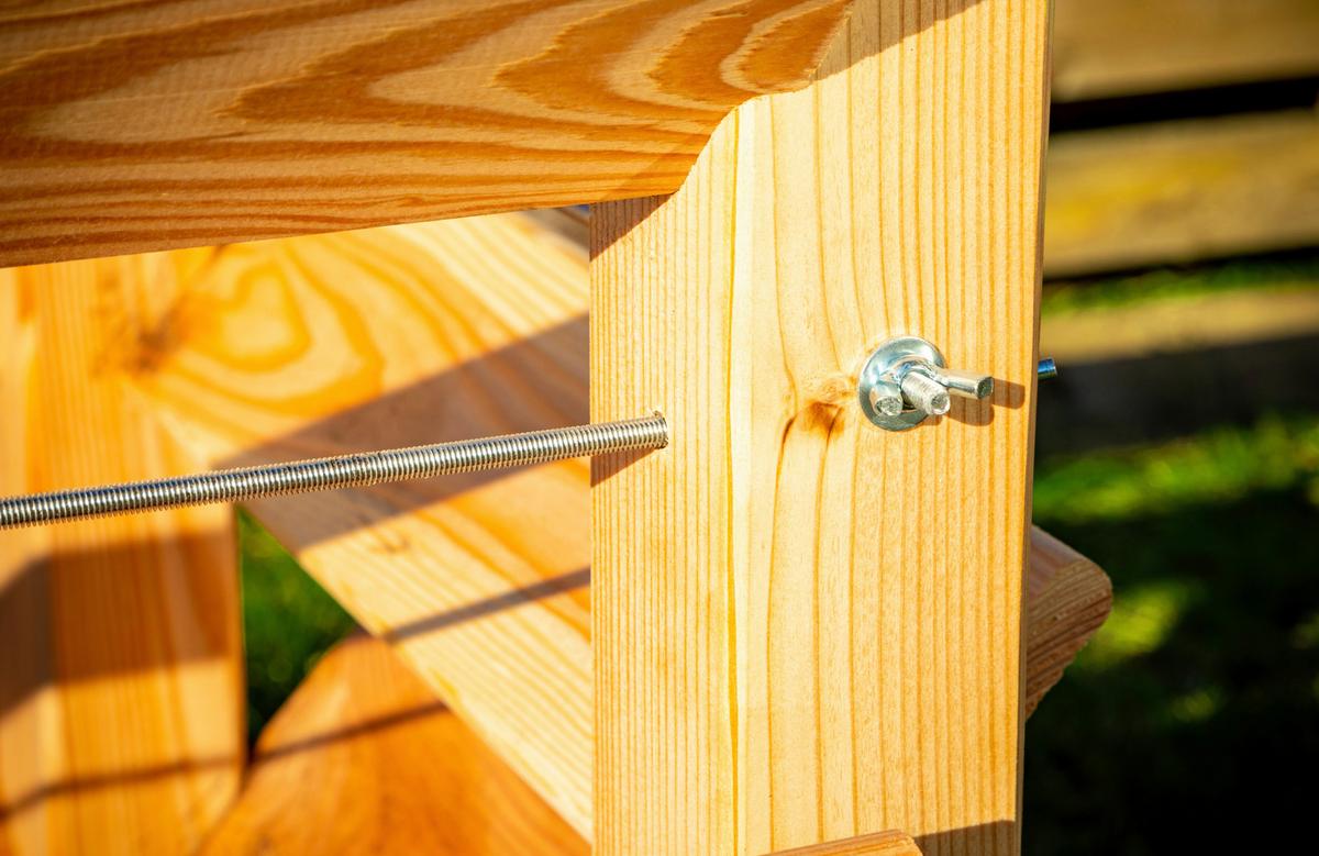 Hochbeet Echtholz Lärche 65x73x65 cm - Lärchefarben, Basics, Holz (65/73/65cm)