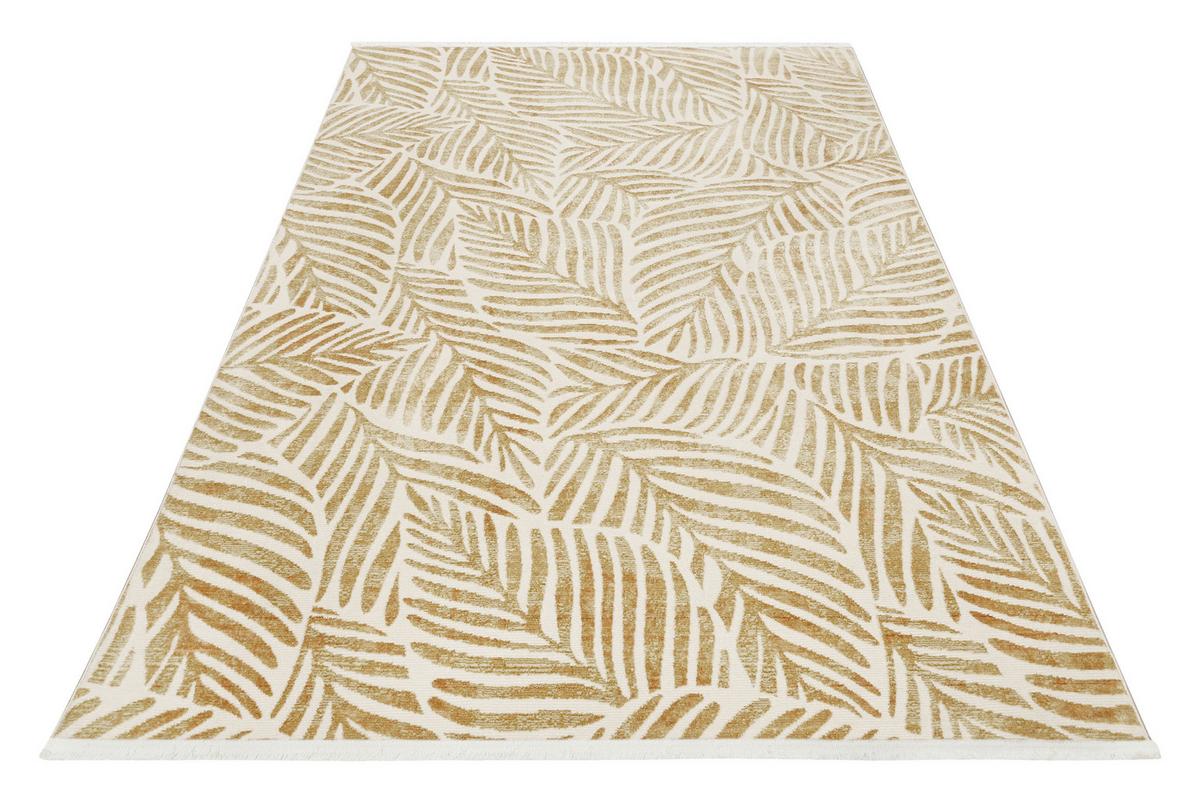 Flachwebteppich Gold, BxL: ca. 80x150 cm - Goldfarben, Design, Textil (80/150cm) - Esprit