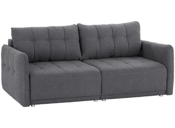 Bigsofa mit Bettfunktion und Bettkasten Modena Webstoff - Anthrazit/Silberfarben, Natur, Textil (223/92/107cm) - Luca Bessoni Bigsofa mit Bettfunktion und Bettkasten Modena Webstoff - Anthrazit/Silberfarben, Natur, Textil (223/92/107cm) - Luca Bessoni