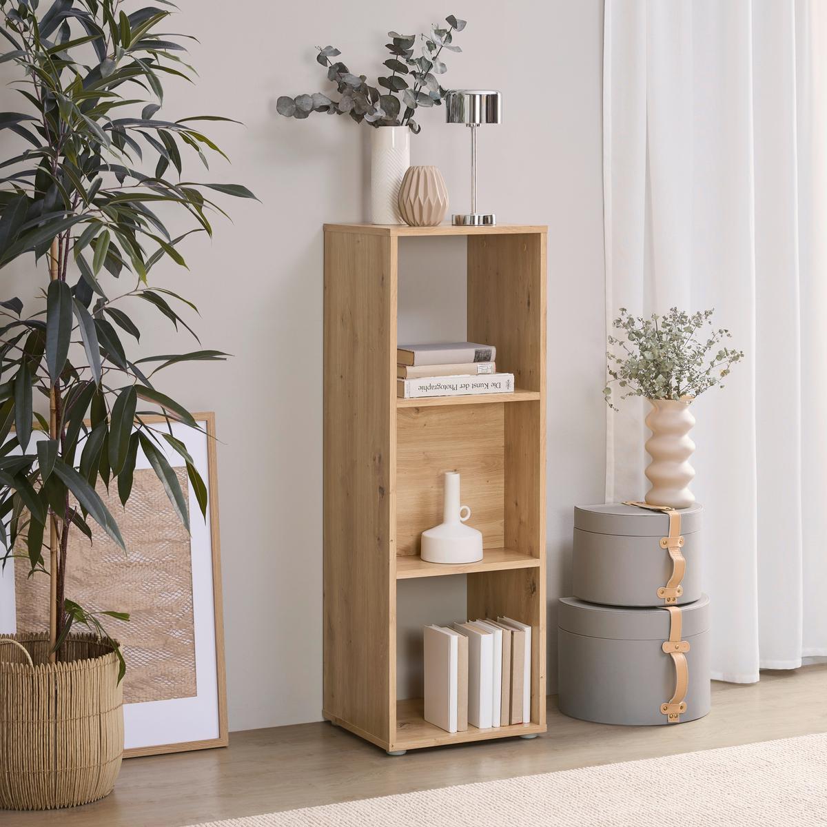 Regal Pisa 13 Artisan B: 38,4 Cm - Eiche Artisan, Trend, Holzwerkstoff (38,4/113/35cm)