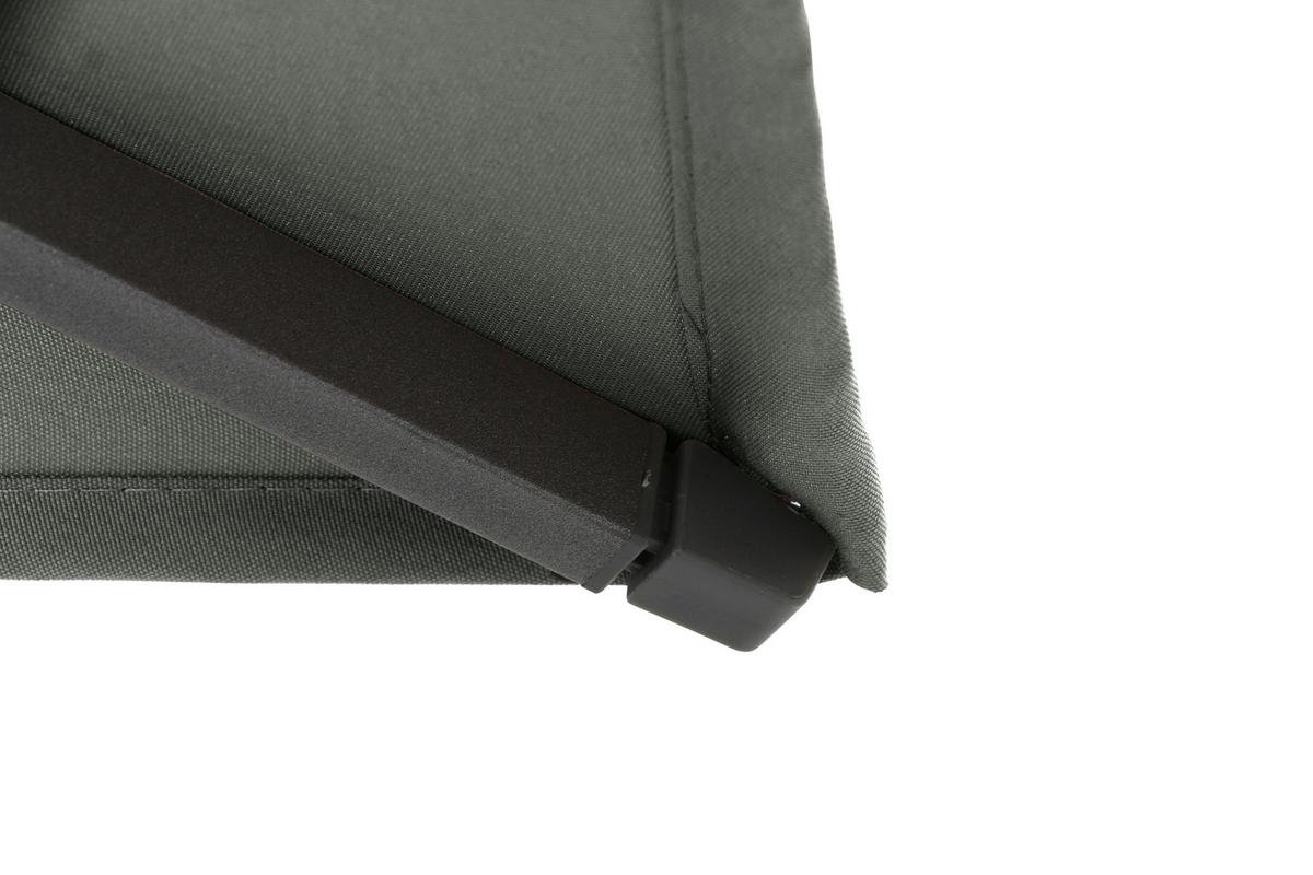 Sonnenschirm BxHxT 300x256x200 cm Anthrazit/Olivgrün - Anthrazit/Olivgrün, KONVENTIONELL, Textil/Metall (300/200cm) - Siena Garden