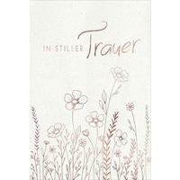 Billett Trauer Blumen - Multicolor, Basics, Papier/Kunststoff (12/18/2cm)